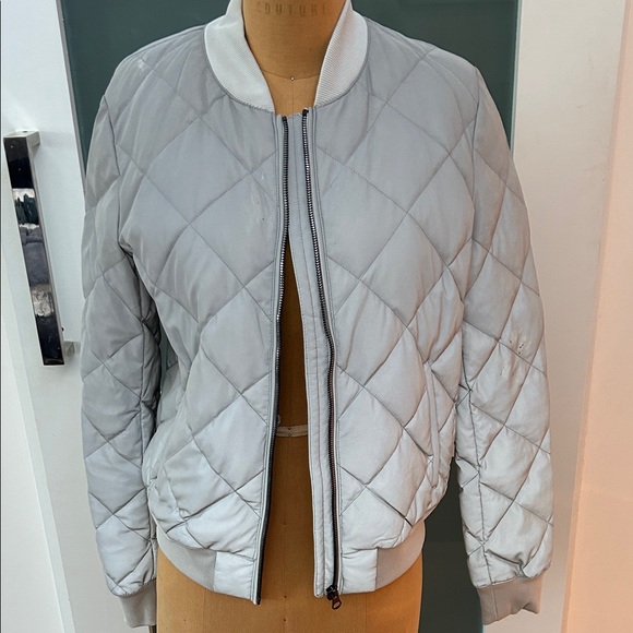 Alo Yoga Quilted Reflective Bomber Jacket - Picture 1 of 10